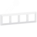 Legrand Valena-L 754004 рамка 4-поста белая