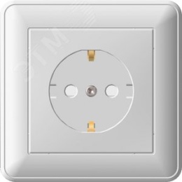 Розетка SE W59 RS16-152-18 с/з белая