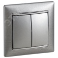 Legrand Valena 770105 Выключатель 2кл. алюм. 