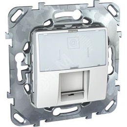 Розетка UNICA MGU5.421.18 RJ45 белая 