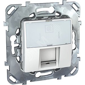 Розетка UNICA MGU5.421.18 RJ45 белая 
