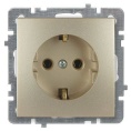 Розетка NILSON 24140417 СУ 1ая с/з. шампань