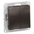 Переключатель AtlasDesign ATN000665 2кл, мокко, механизм