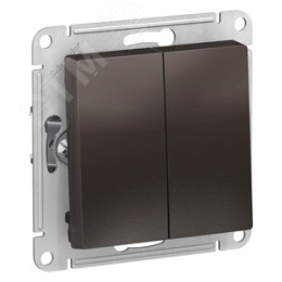 Переключатель AtlasDesign ATN000665 2кл, мокко, механизм