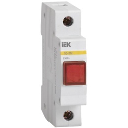 Лампа сигн. компакт. IEK ЛС-47 красная (LED) AC/DC