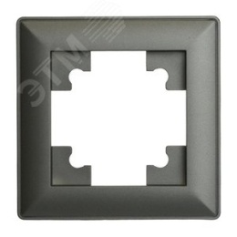 Рамка STEKKER PFR00-7001-06 1-я графит пластик, серия КАТРИН