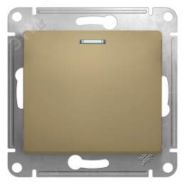 Выключатель GLOSSA GSL000413 1кл с подс., механизм, титан