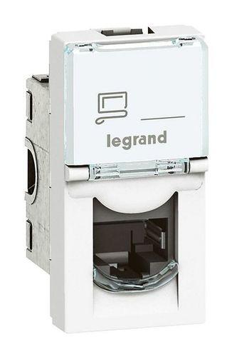 Розетка Legrand Mosaic 76561 RJ45 1модуль белая