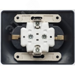 Розетка GLOSSA GSL000824 2ая c/заз. шоколад