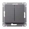 Переключатель AtlasDesign ATN001465 2кл, базальт, механизм