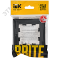 Рамка IEK BRITE 1пост графит