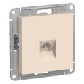 Розетка AtlasDesign ATN000281 RJ11, бежевый, механизм