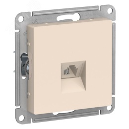 Розетка AtlasDesign ATN000281 RJ11, бежевый, механизм