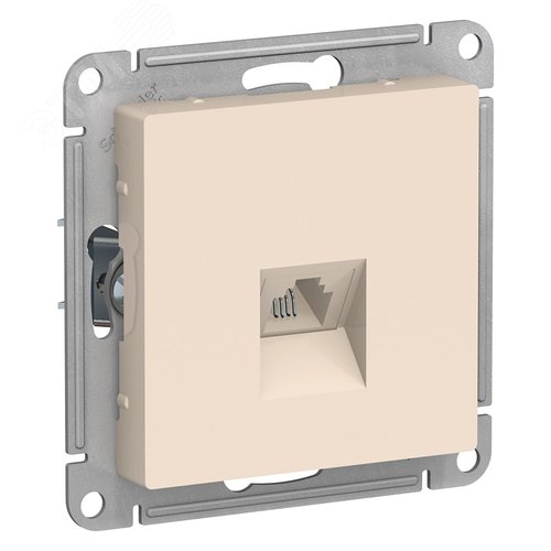 Розетка AtlasDesign ATN000281 RJ11, бежевый, механизм