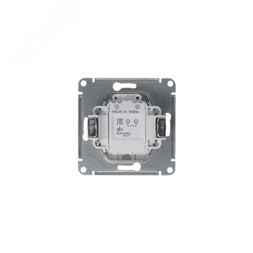 Выключатель GLOSSA GSL001213 1кл с подсв., механизм, платина