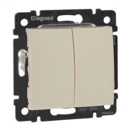 Legrand Valena 774308 переключатель 2кл на 2направл.мех. сл.кость 