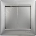Legrand Valena 770105 Выключатель 2кл. алюм. 