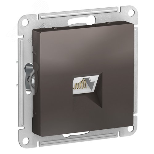Розетка AtlasDesign ATN000683 RJ45 механизм мокко