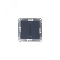 Выключатель AtlasDesign ATN000753 2кл с подсв., грифель, механизм