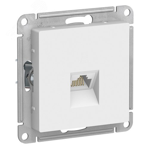 Розетка AtlasDesign ATN000183 RG45, белый, механизм