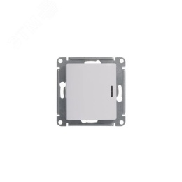 Выключатель GLOSSA GSL000113 1кл с подсв., белый