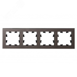 Рамка AtlasDesign ATN320604 4-ая Стекло мокко