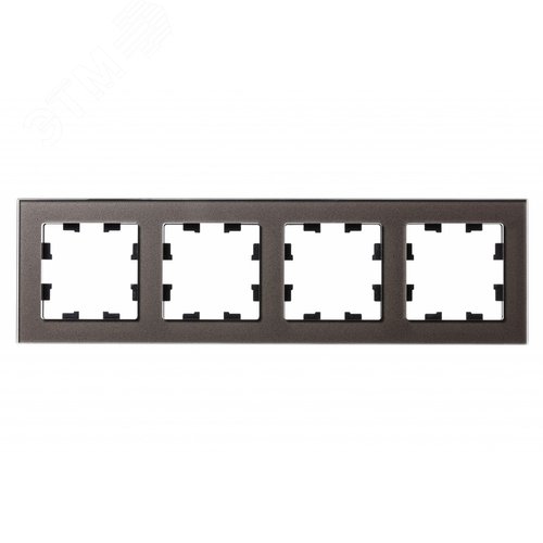 Рамка AtlasDesign ATN320604 4-ая Стекло мокко