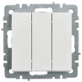 Выключатель IEK BRITE 3кл белый