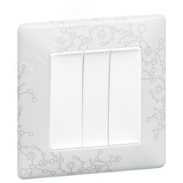 Legrand Valena-A 755035 клав. выкл 3кл белый