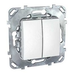Выключатель UNICA MGU5.211.18 2кл белый