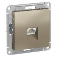 Розетка AtlasDesign ATN000583 RJ45, шампань, механизм