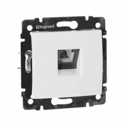 Legrand Valena 774438 Розетка1*RJ11 4контакта,1вывод, белая 