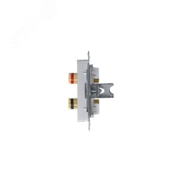 Аудиорозетка AtlasDesign ATN000387 2-ая алюминий