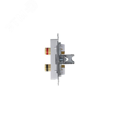 Аудиорозетка AtlasDesign ATN000387 2-ая алюминий