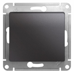Выключатель GLOSSA GSL001311 1кл, графит