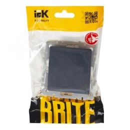 Переключатель IEK BRITE 1кл маренго