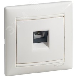 Legrand Valena 774438 Розетка1*RJ11 4контакта,1вывод, белая 