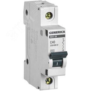 40А 1П C ВА47-29 GENERICA  4.5кА