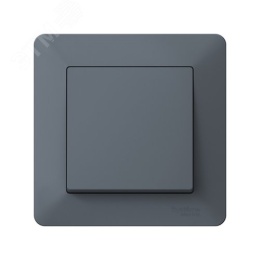 Рамка AtlasDesign AIR ATN220701 1-ая грифель/дымчатый черный