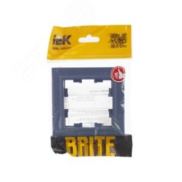 Рамка IEK BRITE 1пост маренго