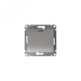 Выключатель GLOSSA GSL001213 1кл с подсв., механизм, платина
