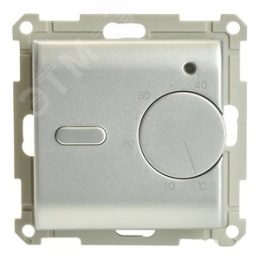 Терморегулятор STEKKER GLS00-7117-03 СЕРЕБРО, д/т.пола 3500W серия КАТРИН