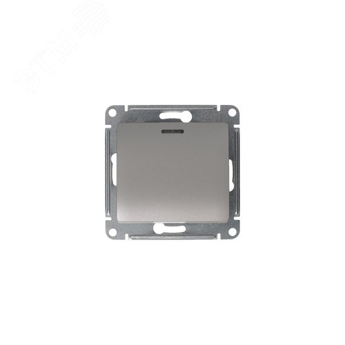 Выключатель GLOSSA GSL001213 1кл с подсв., механизм, платина