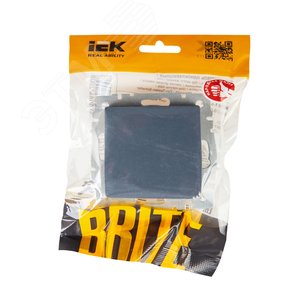 Выключатель IEK BRITE 1кл маренго