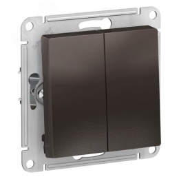 Выключатель AtlasDesign ATN000651 2кл, мокко, механизм