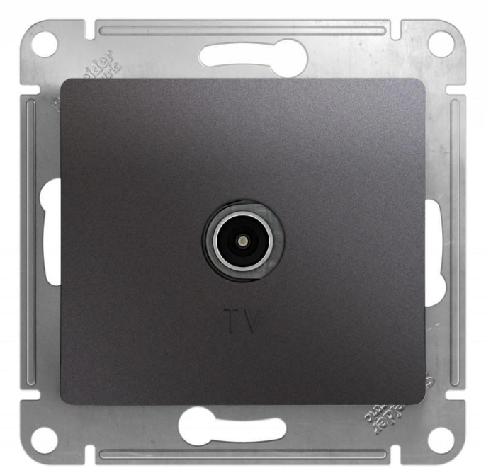 Розетка GLOSSA GSL001391 TV графит