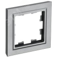 Рамка IEK BRITE 1пост сталь