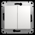 Выключатель GLOSSA GSL000151 2кл, белый