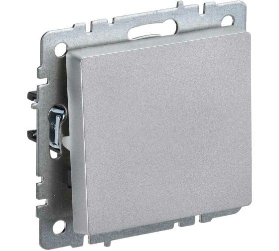 Выключатель IEK BRITE 1кл алюминий