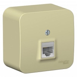 Розетка BLANCA BLNIA045007 RJ45 бежевая, наружная